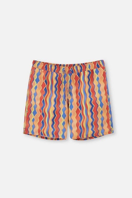 Dagi - Multicoloured Striped Medium Shorts