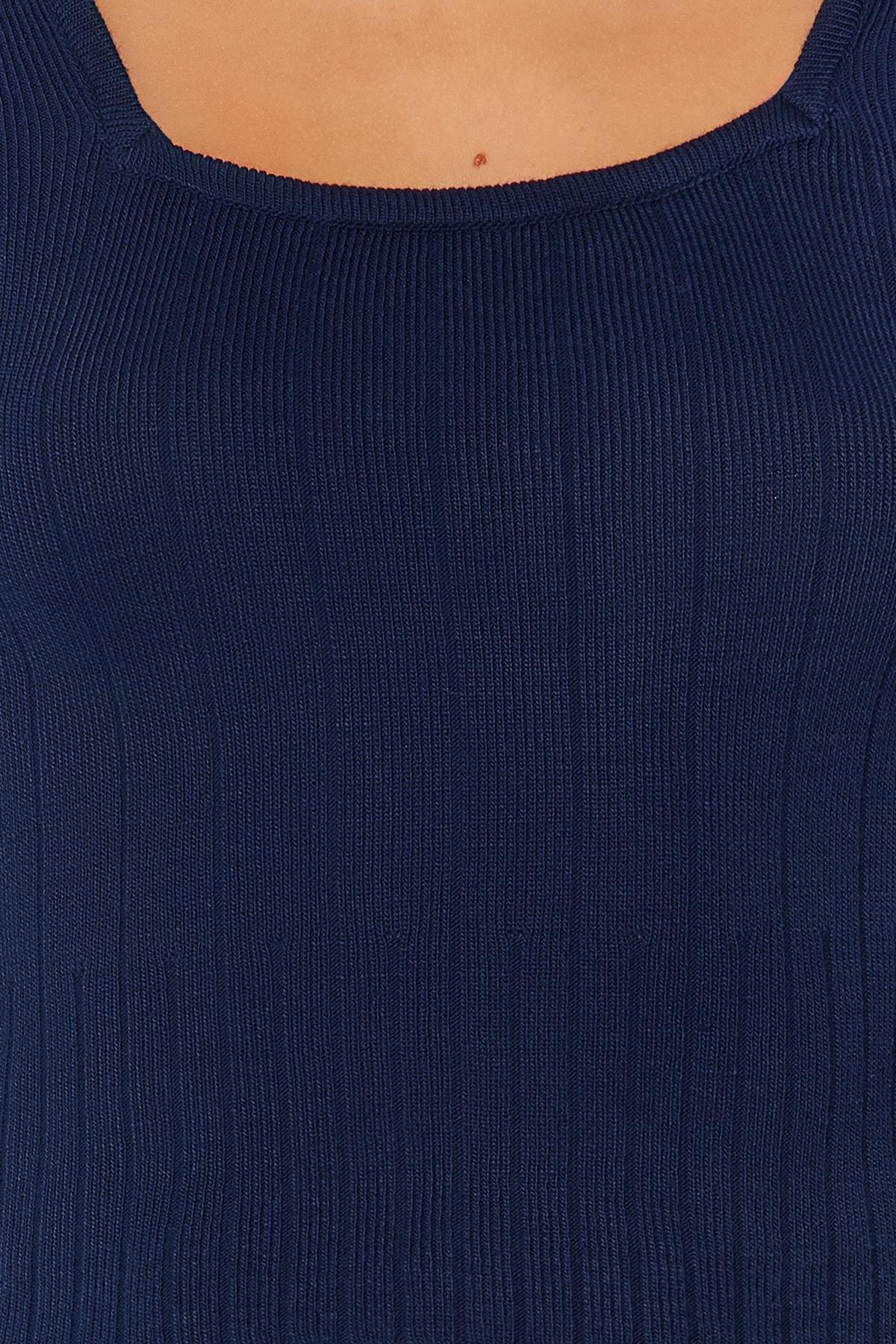 سترة مُحاكة قصيرة، كحلي, Navy blue, large image number 3