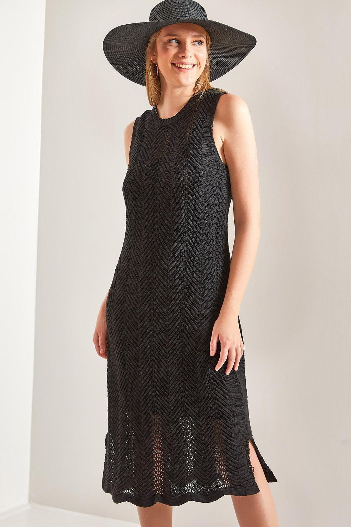 Chevron Sweater Vacation Midi Dress, C101_5720, large image number 0