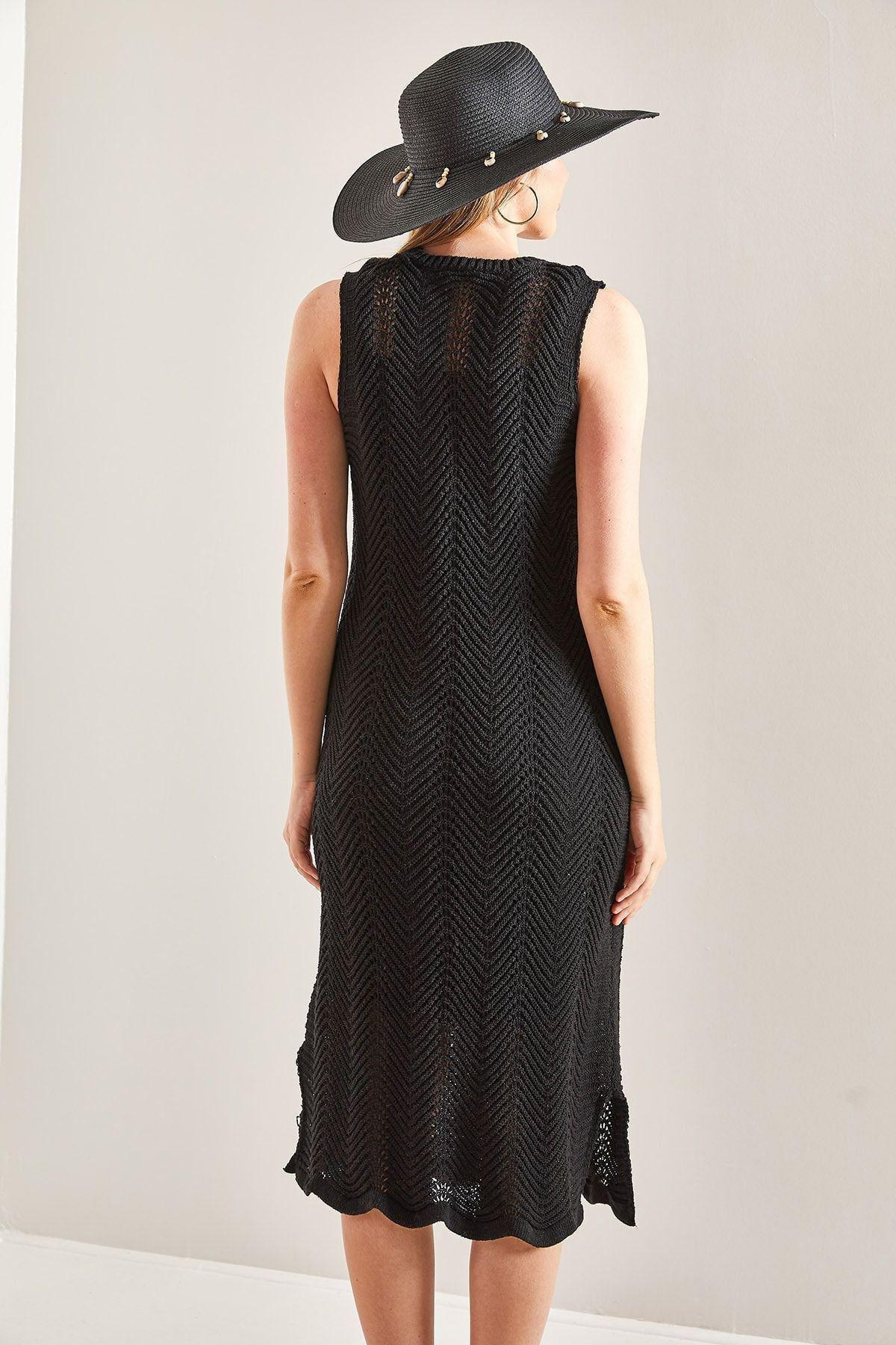 Chevron Sweater Vacation Midi Dress, C101_5720, large image number 1