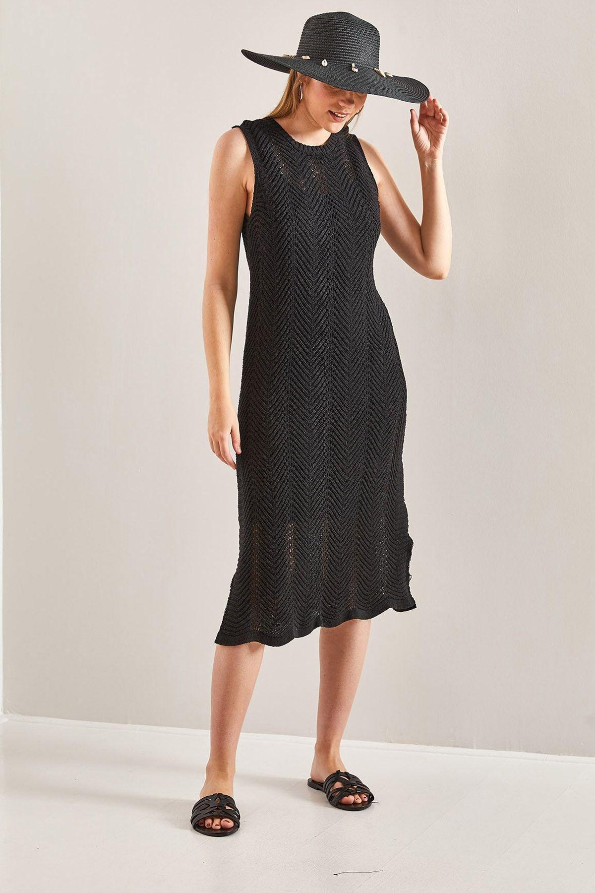 Chevron Sweater Vacation Midi Dress, C101_5720, large image number 2