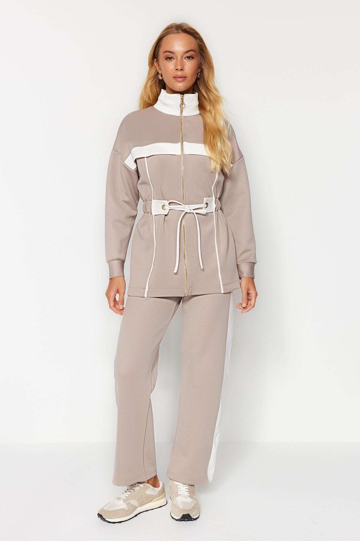 Ecru Knitted Co-Ord Set, , large image number 0