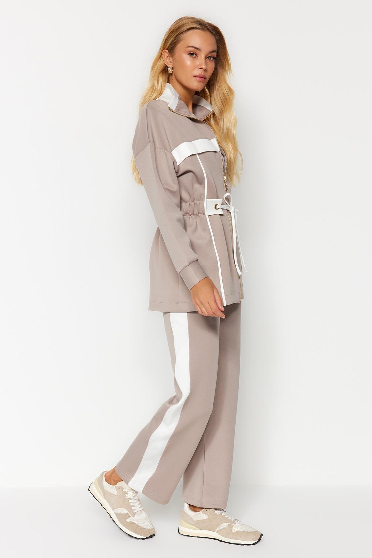 Ecru Knitted Co-Ord Set, , large image number 1