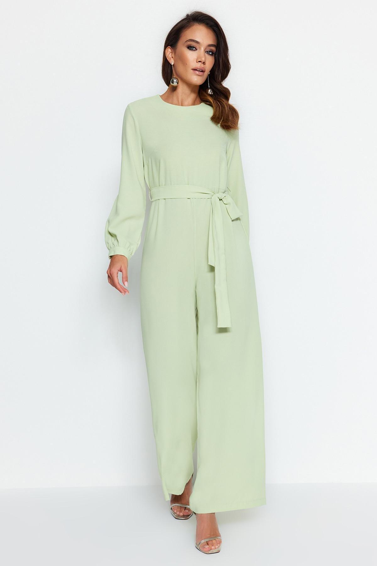 Trendyol - Green Tasselled Co-Ord Set <br>