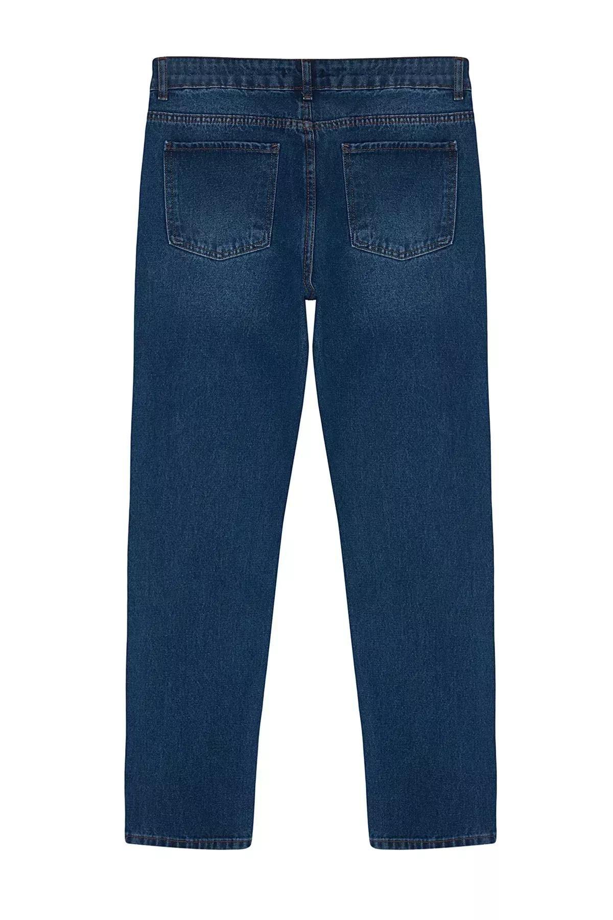 Blue Straight Fit Jeans, C101_1774, large image number 7