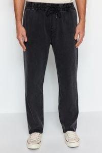 Trendyol - Black Elastic Waist Denim Jeans