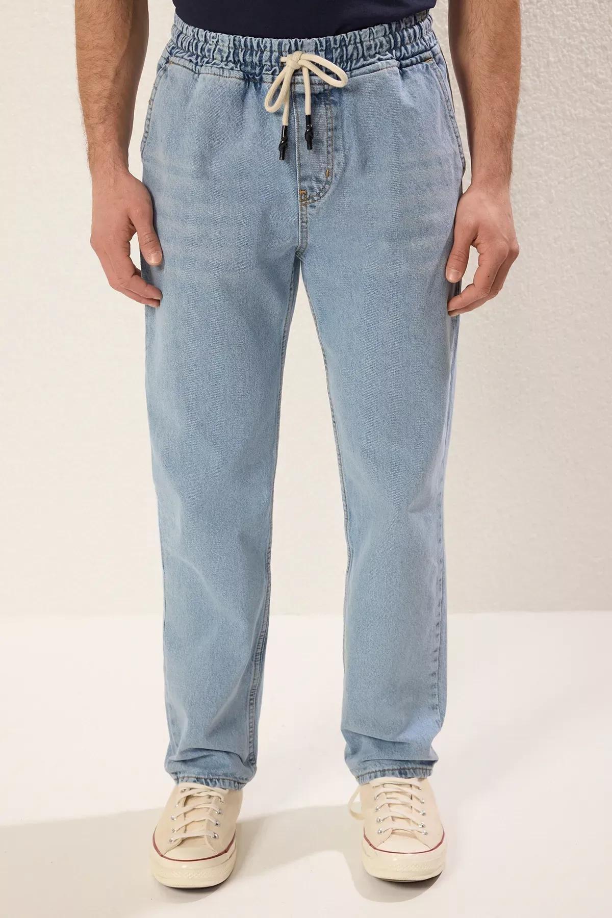 Blue Regular Fit Loose Jeans, , large image number 1