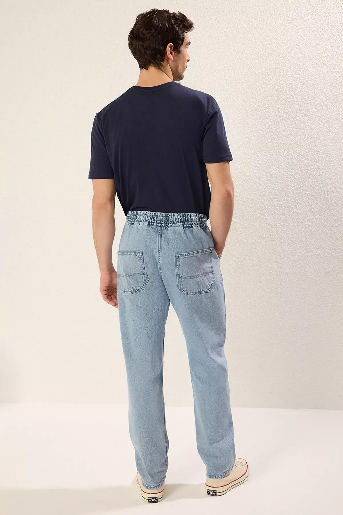 Blue Regular Fit Loose Jeans, , large image number 4