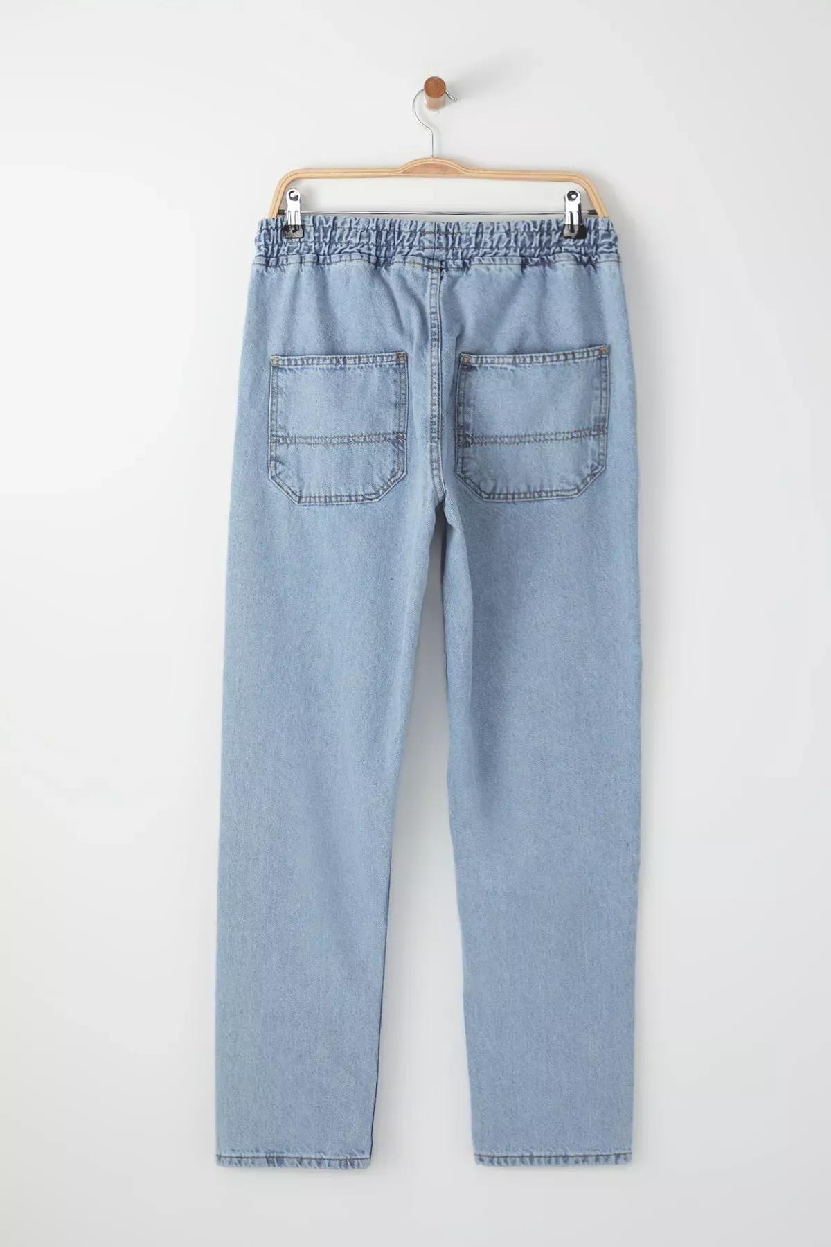 Blue Regular Fit Loose Jeans, , large image number 6