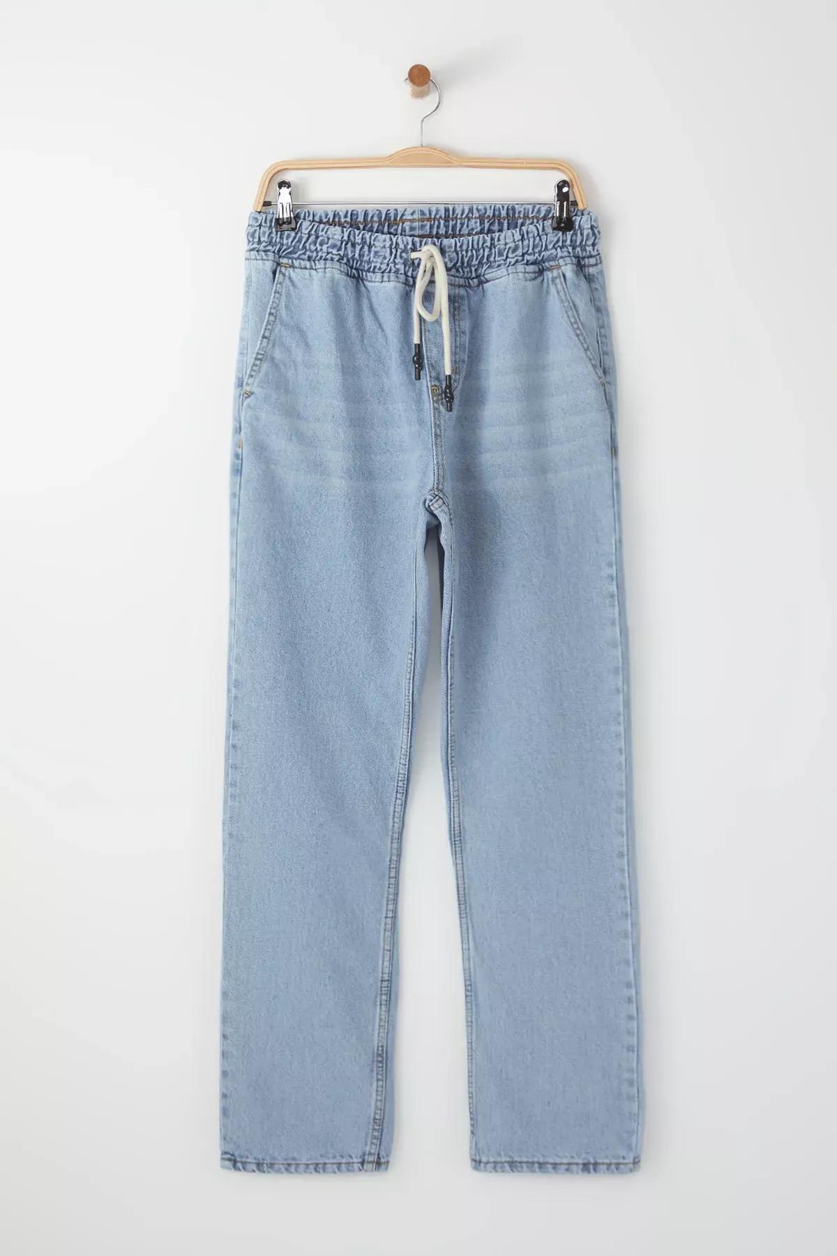 Blue Regular Fit Loose Jeans, , large image number 7