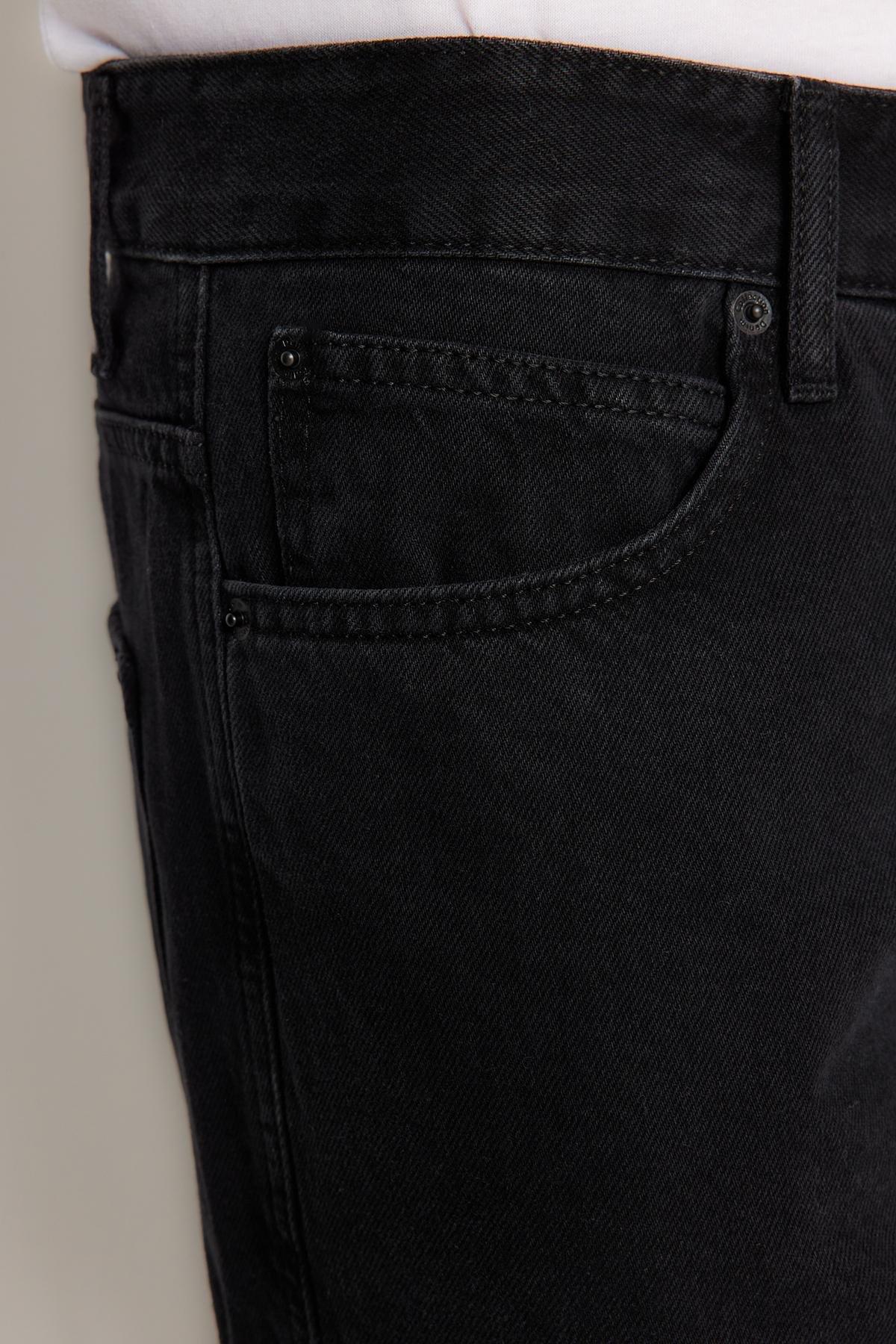 Trendyol - Black Cargo Pockets Wide Fit Jeans