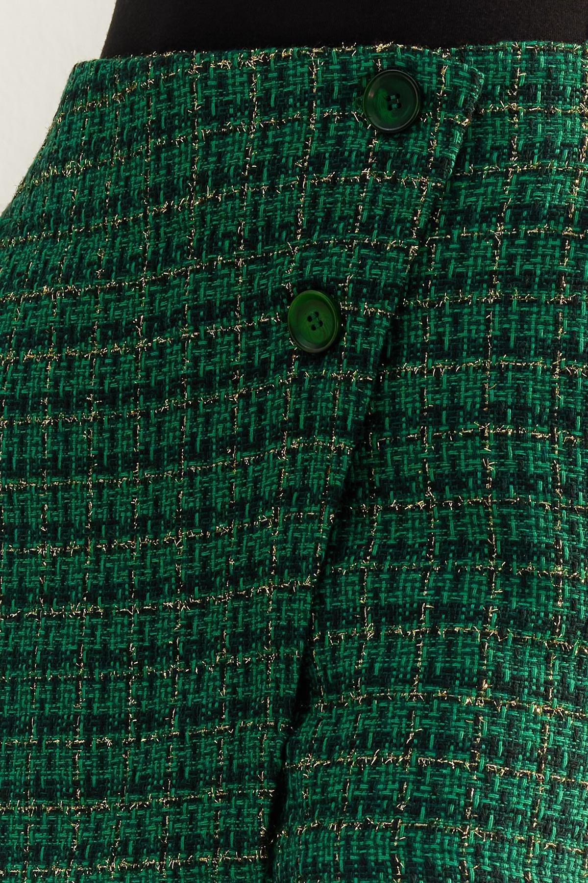 Trendyol - Green Buttoned Woven Skorts
