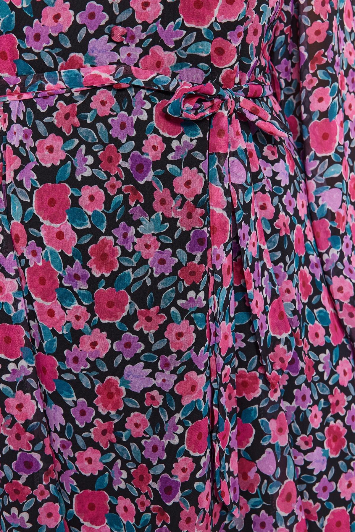 Trendyol - Multicoloured Floral Woven Dress