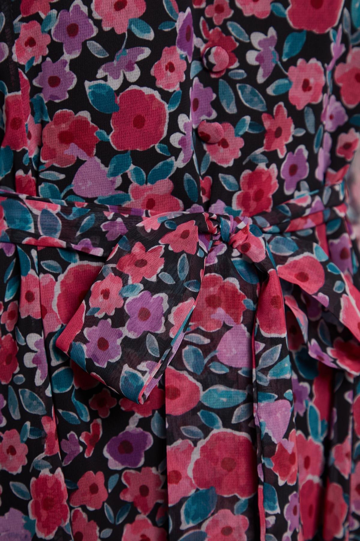 Trendyol - Multicoloured Floral Woven Dress