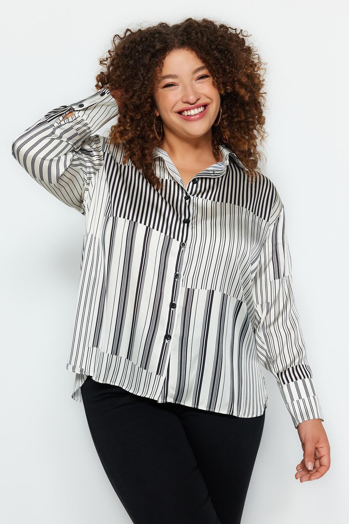 Multicolour Striped Woven Shirt, , large image number 0