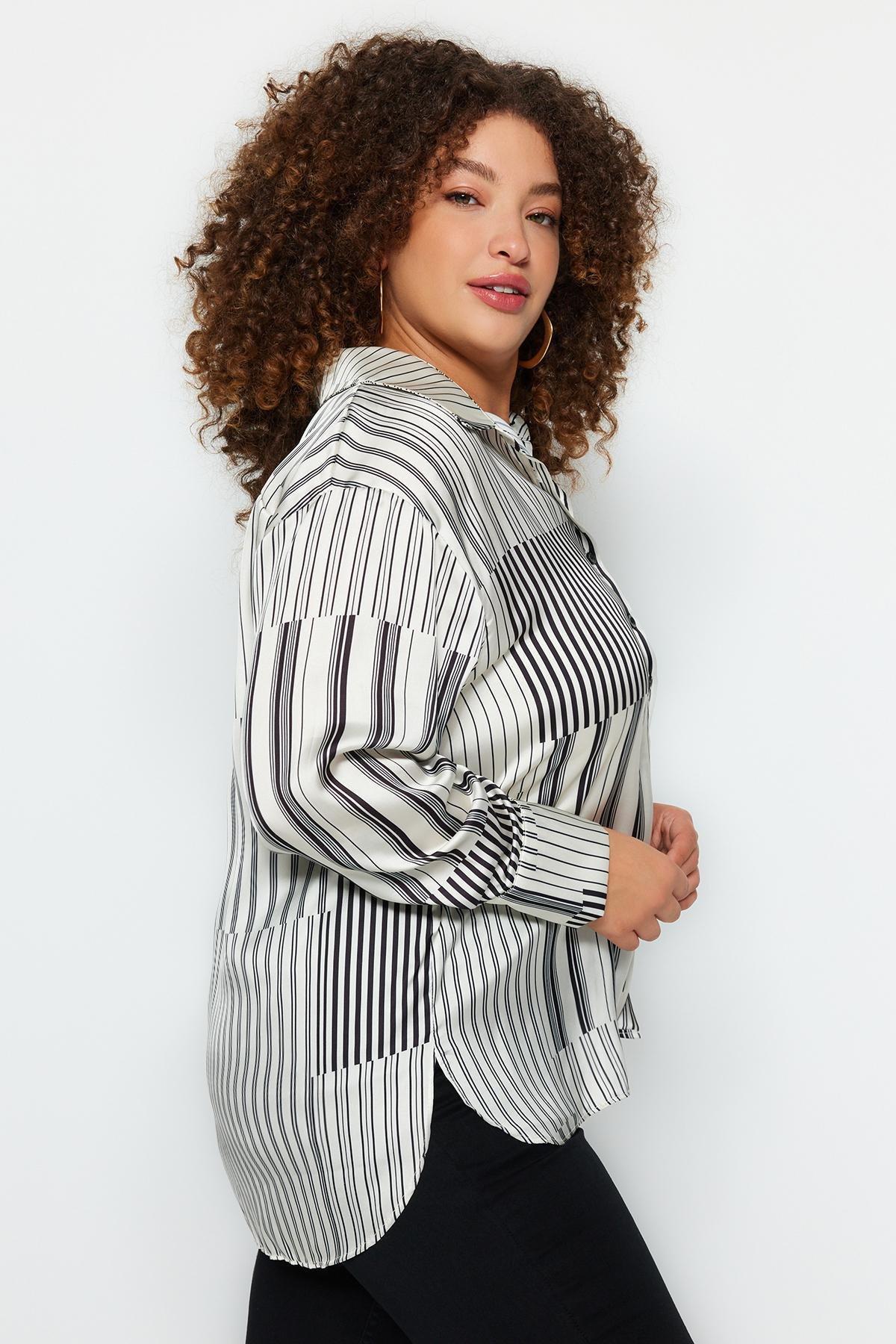 Multicolour Striped Woven Shirt, , large image number 1