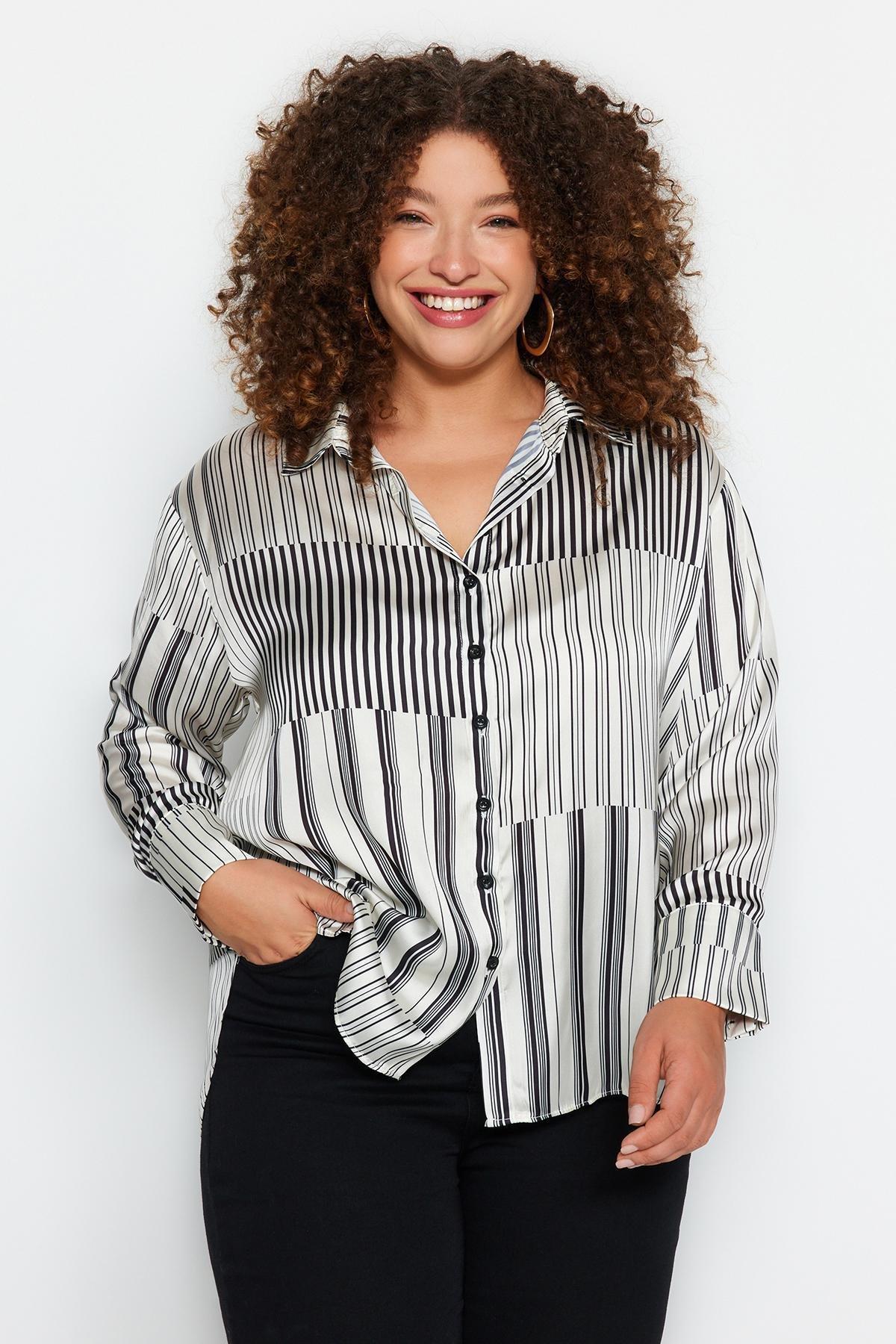 Multicolour Striped Woven Shirt, , large image number 2