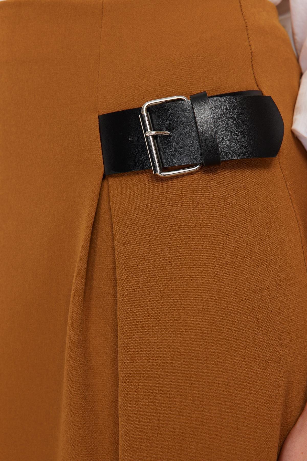 تنورة منسوجة، بني, Brown, large image number 4