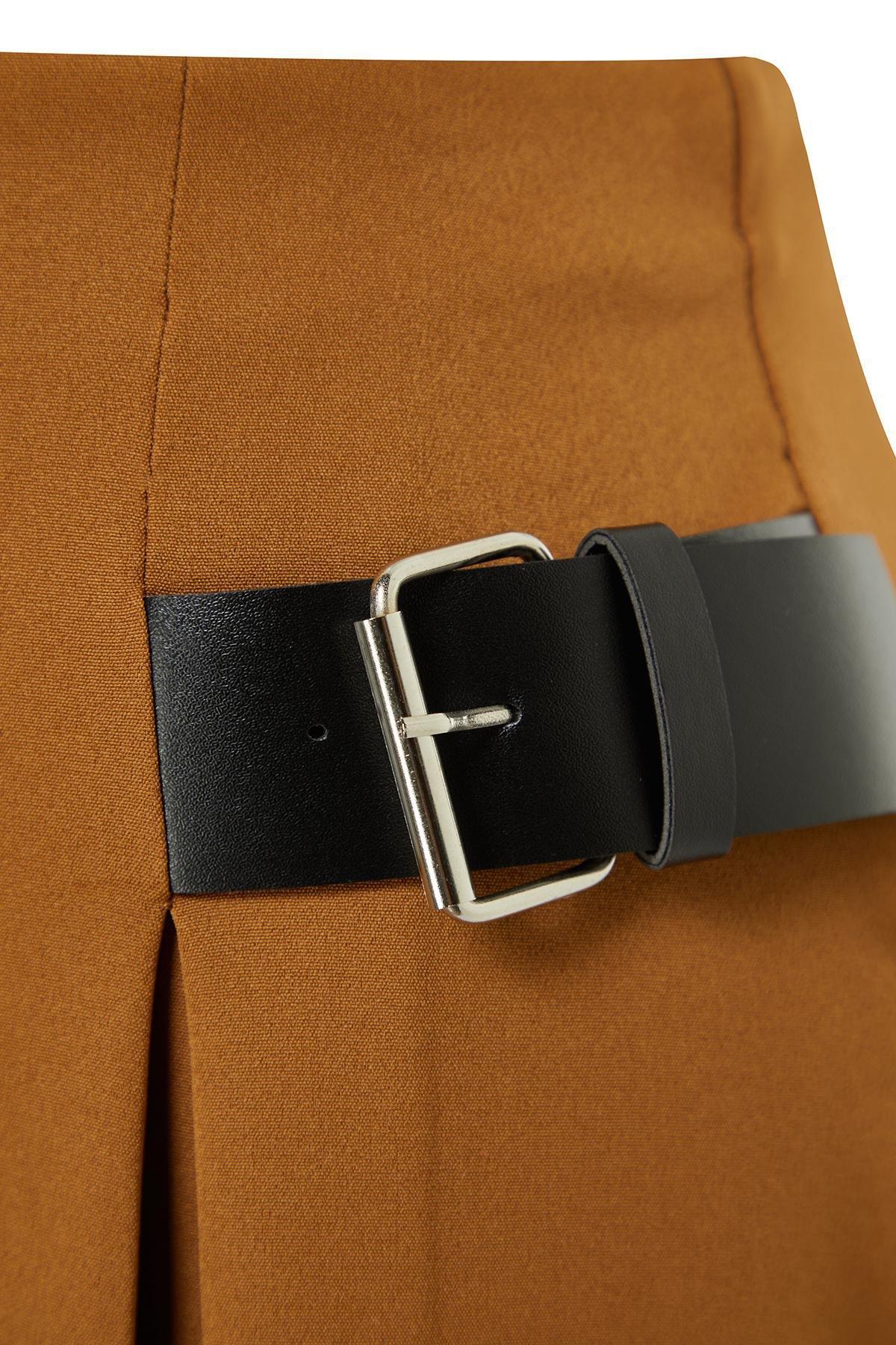 تنورة منسوجة، بني, Brown, large image number 7