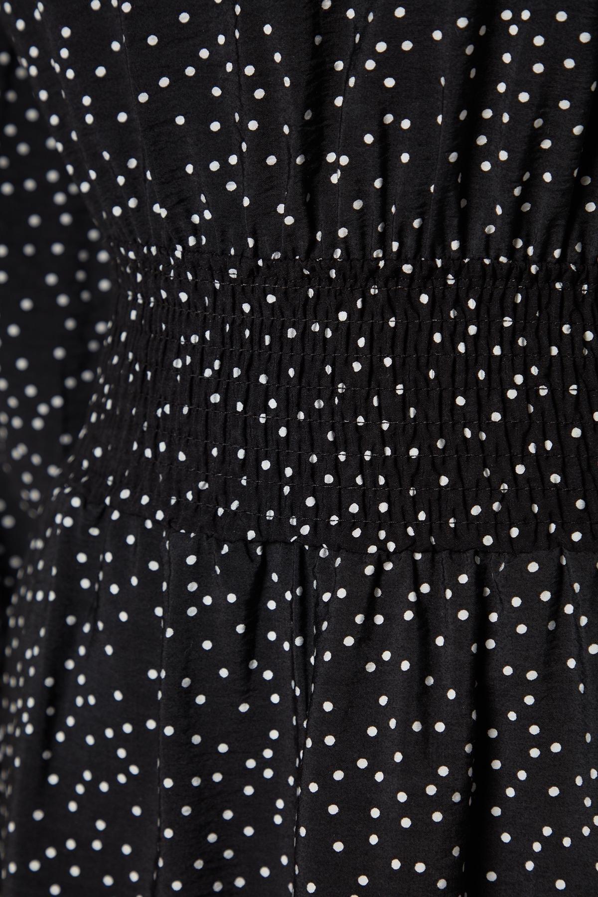 Black Polka Dot Knitted Dress, , large image number 6