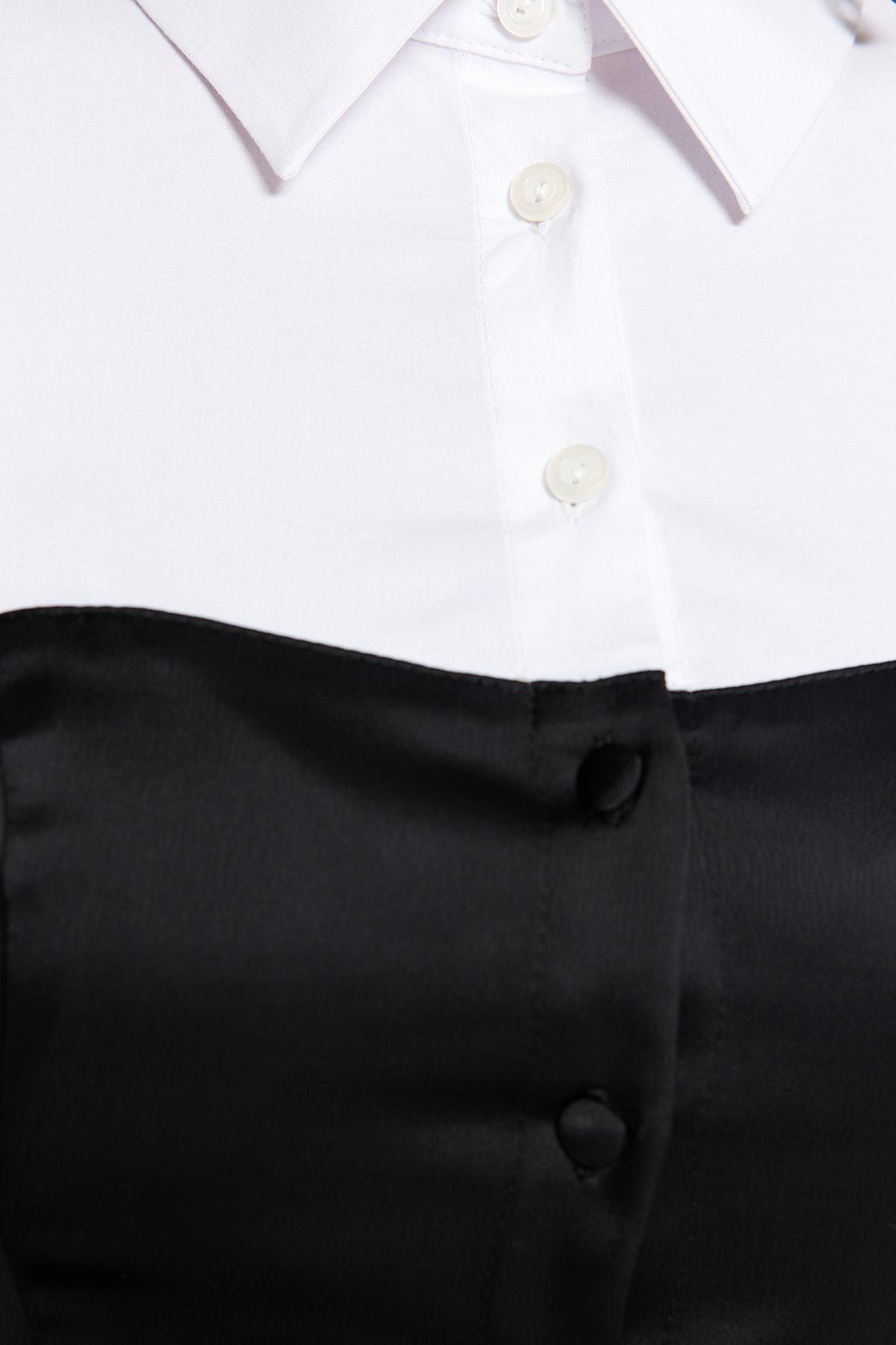 Black And White Fitted Shirt, , large image number 4
