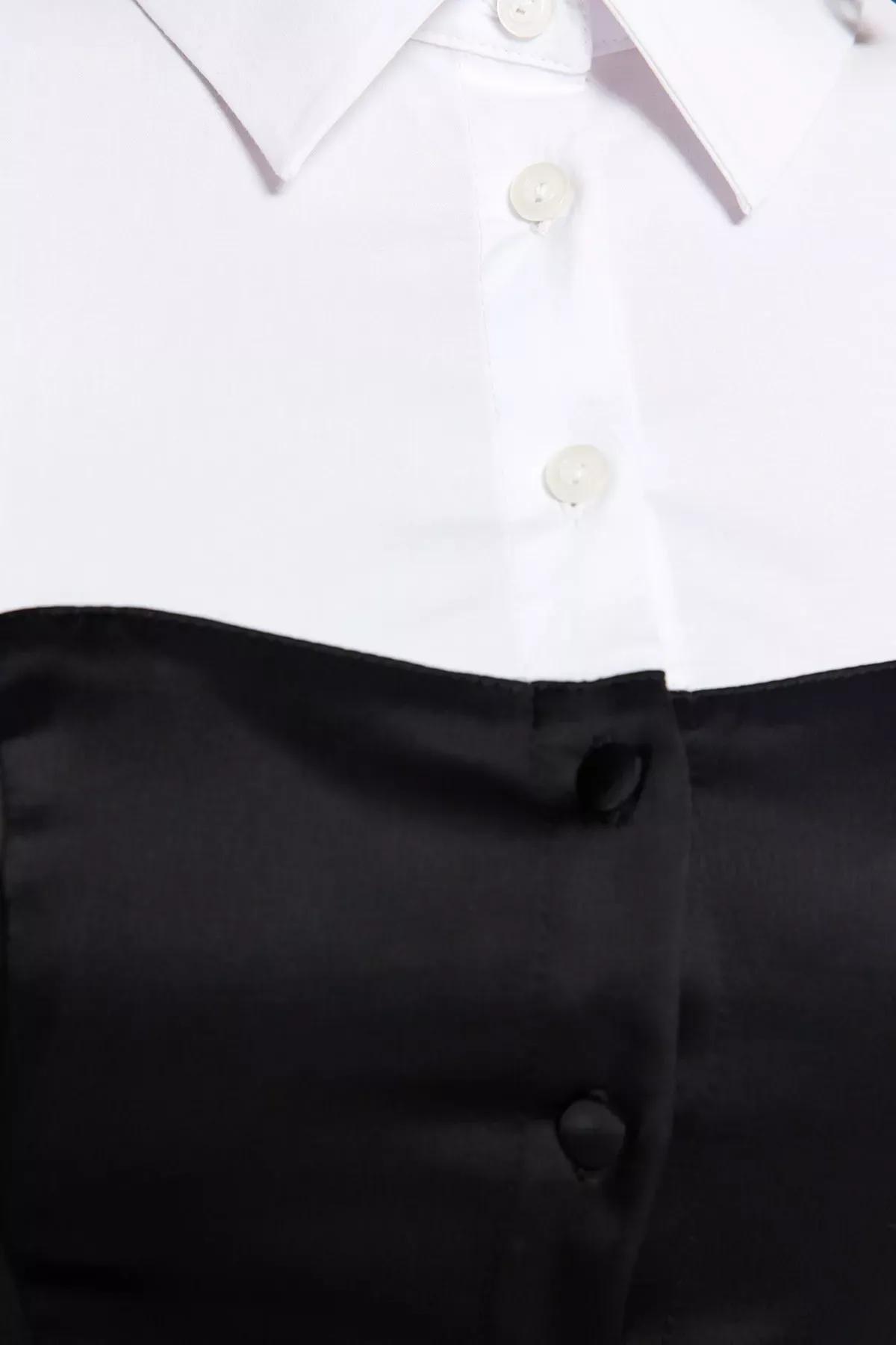 Black And White Fitted Shirt, , large image number 4