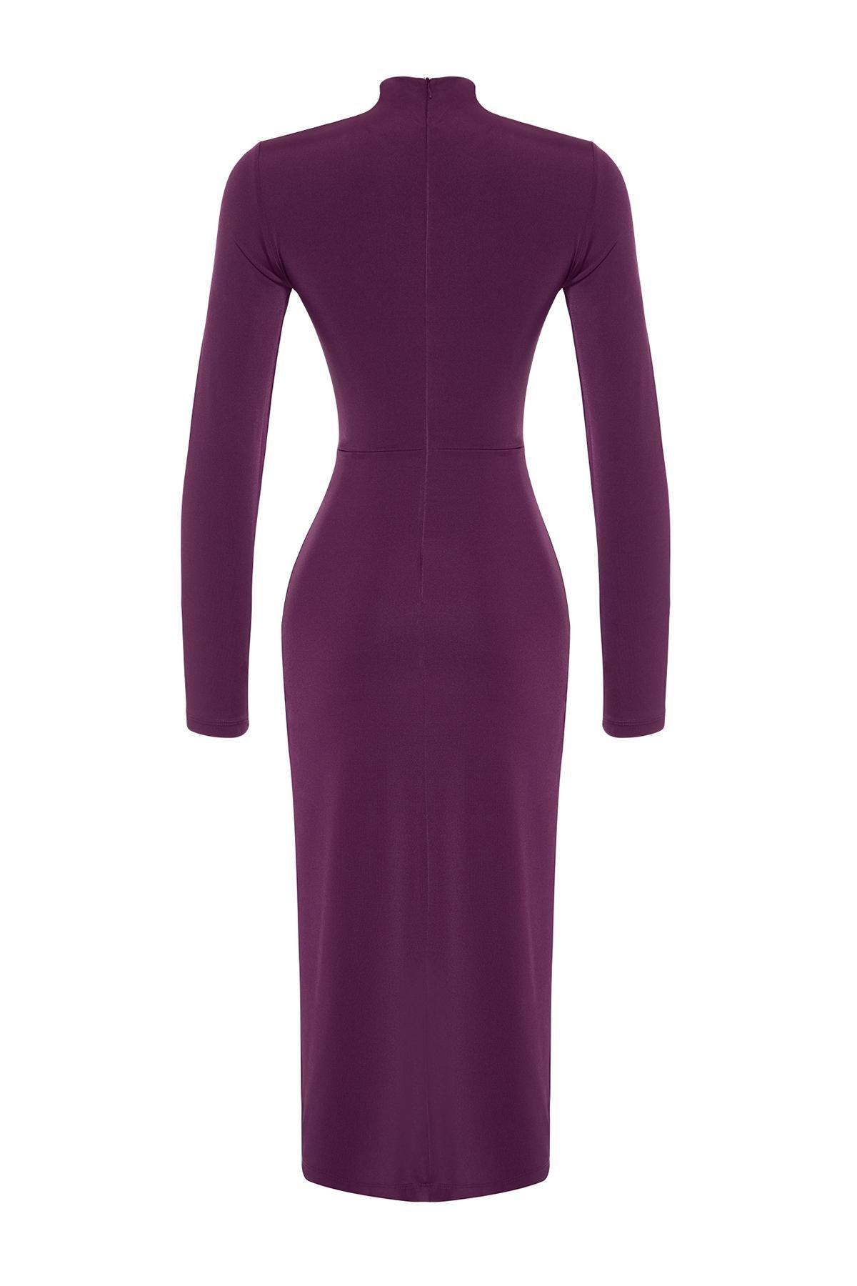 Trendyol - Purple Fitted Occasionwear Dress