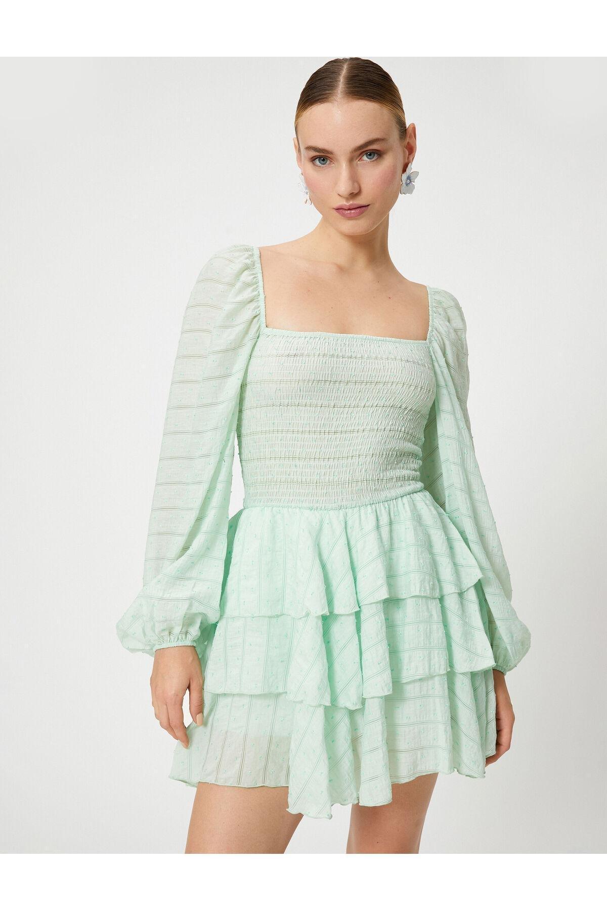 Koton - Green Ruffle Dress