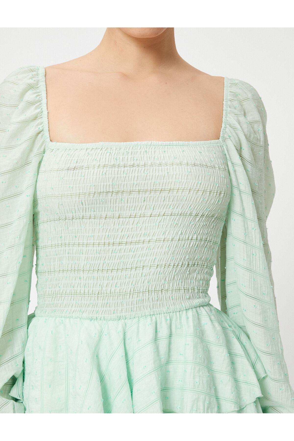 Koton - Green Ruffle Dress