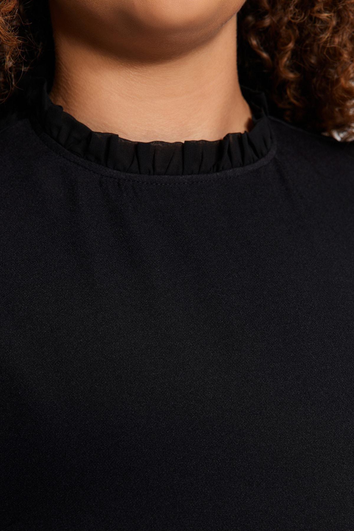 Black Detailed Dress, , large image number 4
