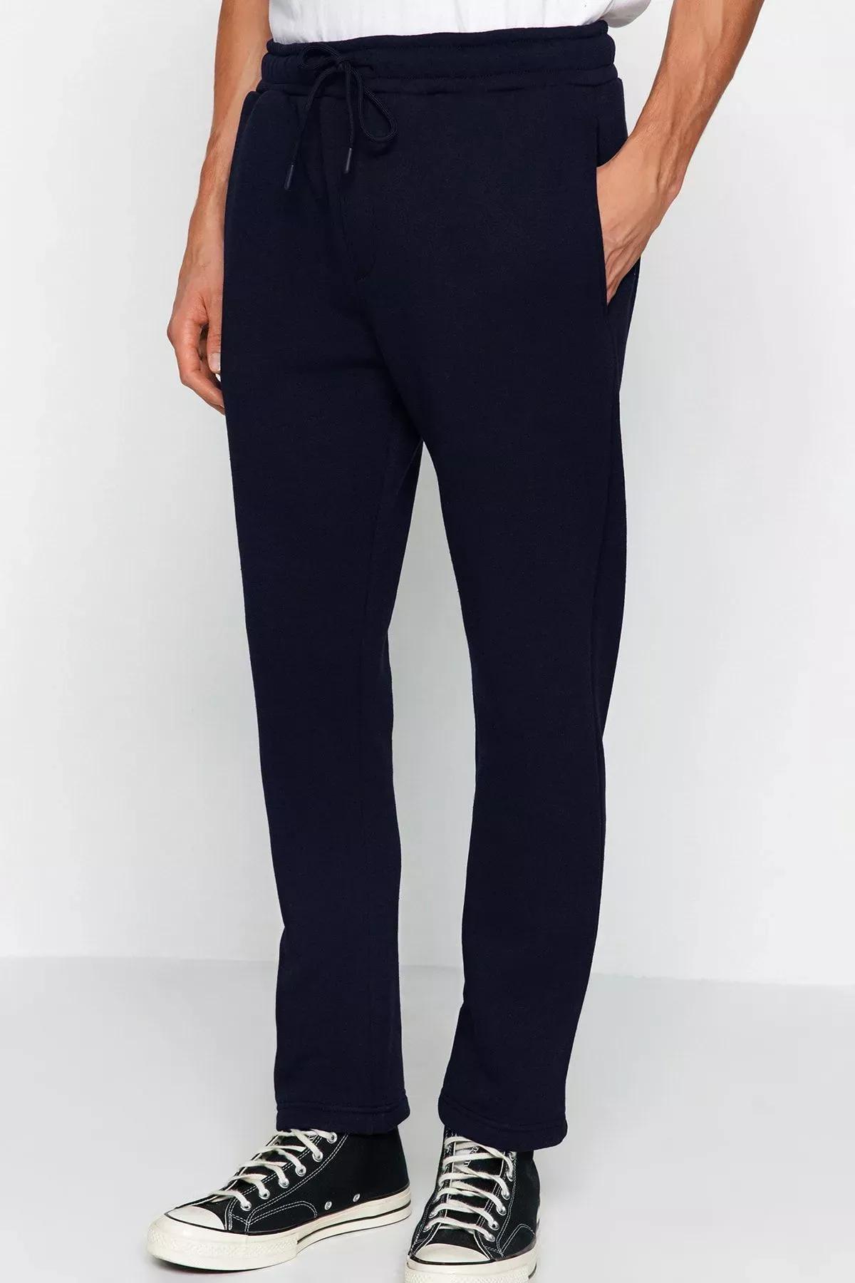 Blue Regular Fit Sweatpants, Navy blue, large image number 0