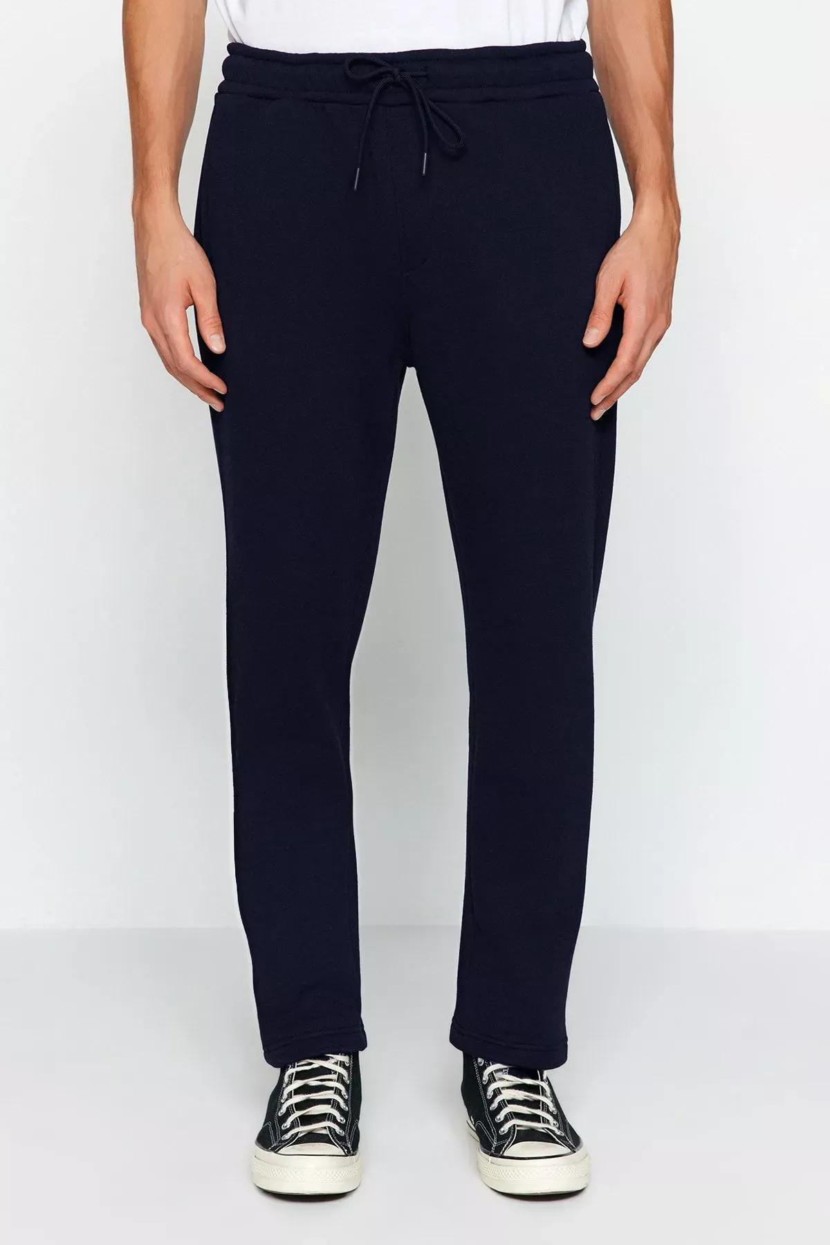 Blue Regular Fit Sweatpants, Navy blue, large image number 2