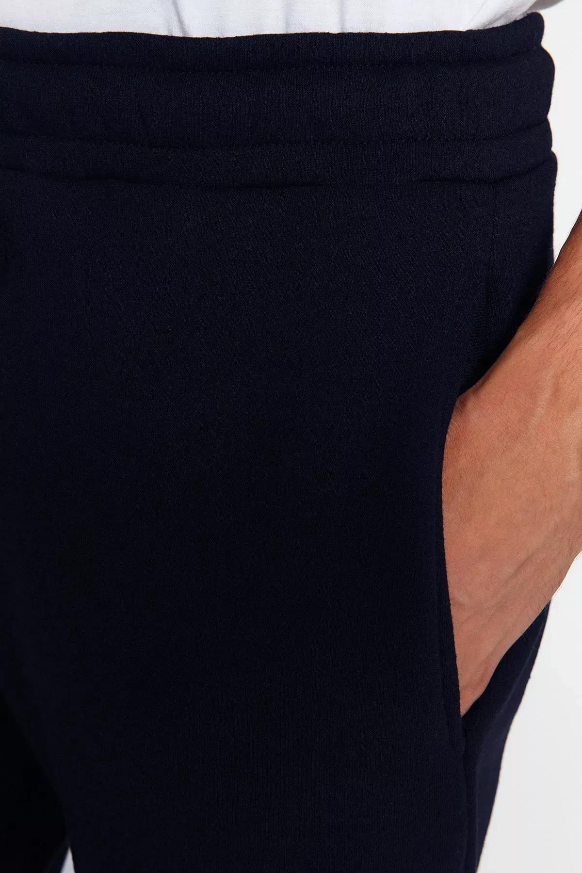 Blue Regular Fit Sweatpants, Navy blue, large image number 6