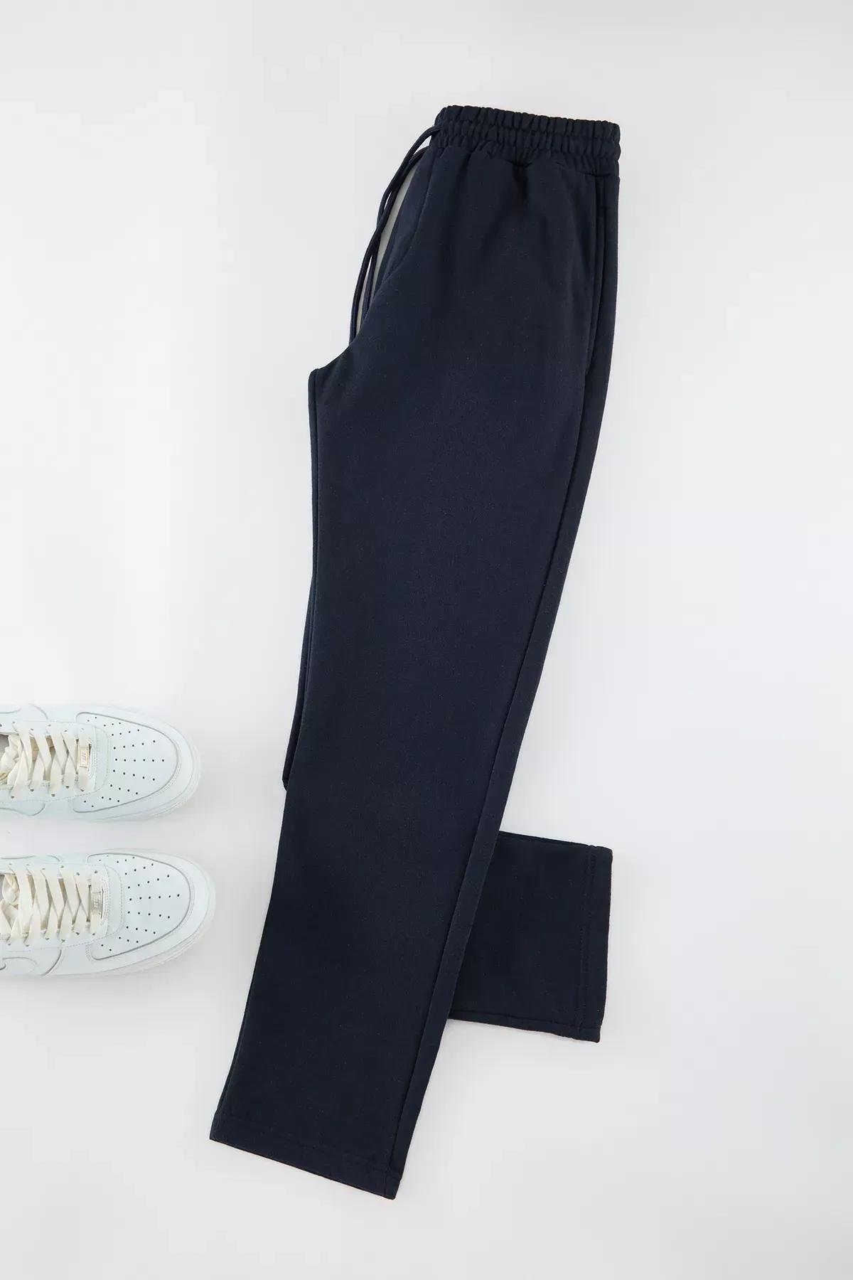 Blue Regular Fit Sweatpants, Navy blue, large image number 7
