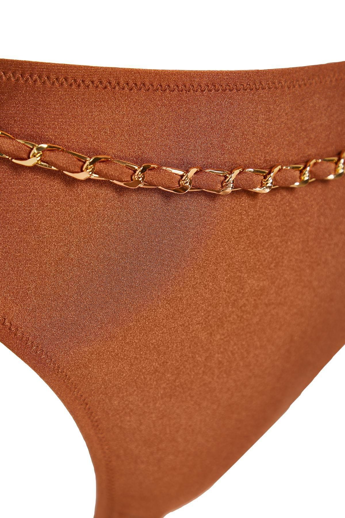 Brown Triangle Bikini Set, , large image number 1