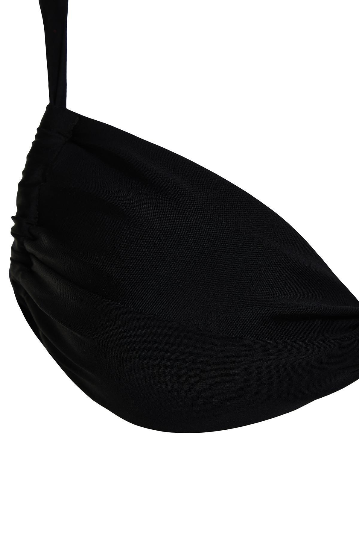 Black Bralette Knotted Bikini Top TBESS24BU00027, single, C101_2094, large image number 2