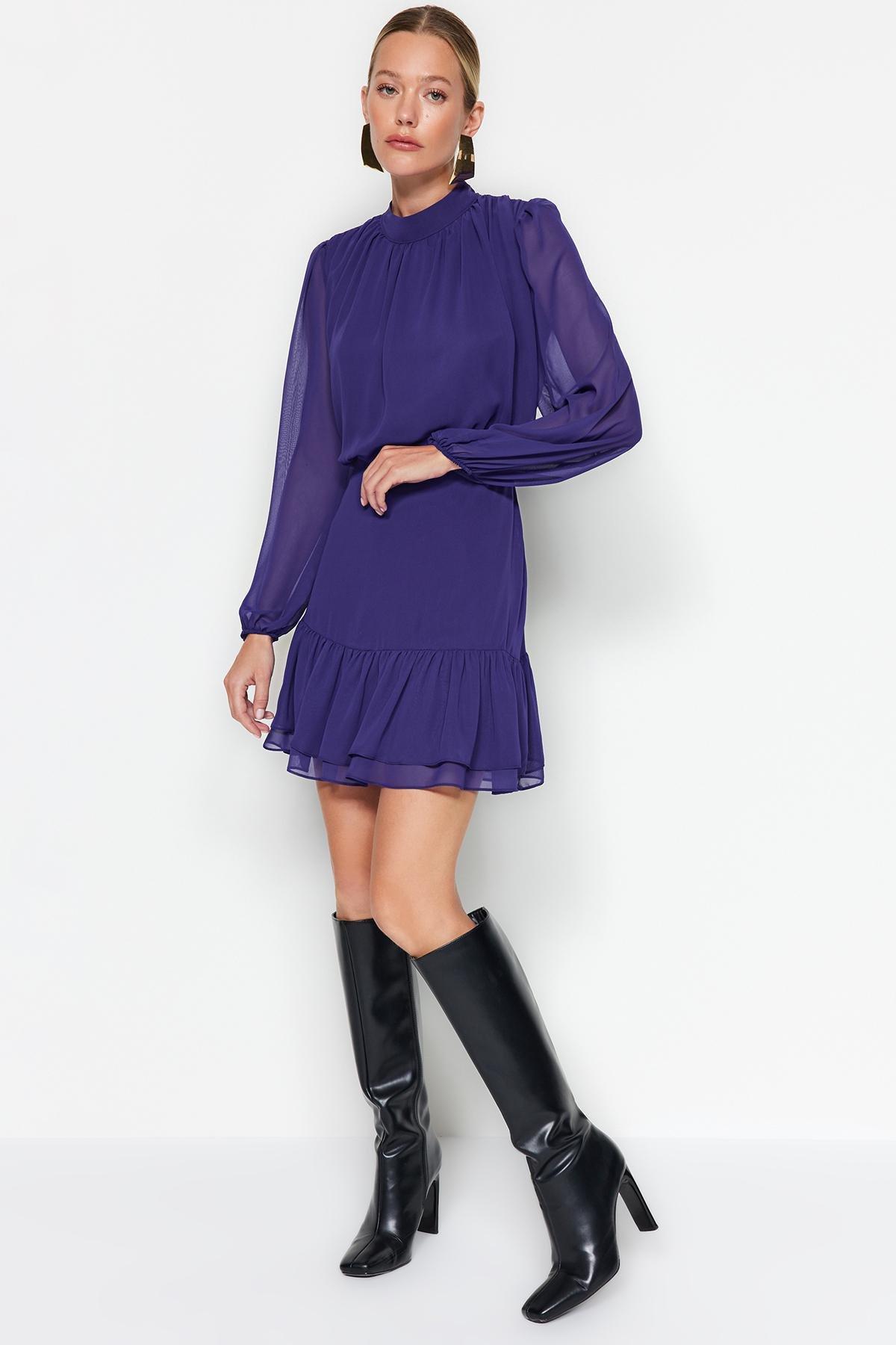 Trendyol - Purple Knitted Dress