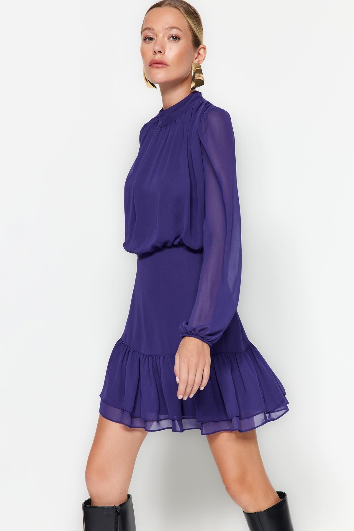 Trendyol - Purple Knitted Dress
