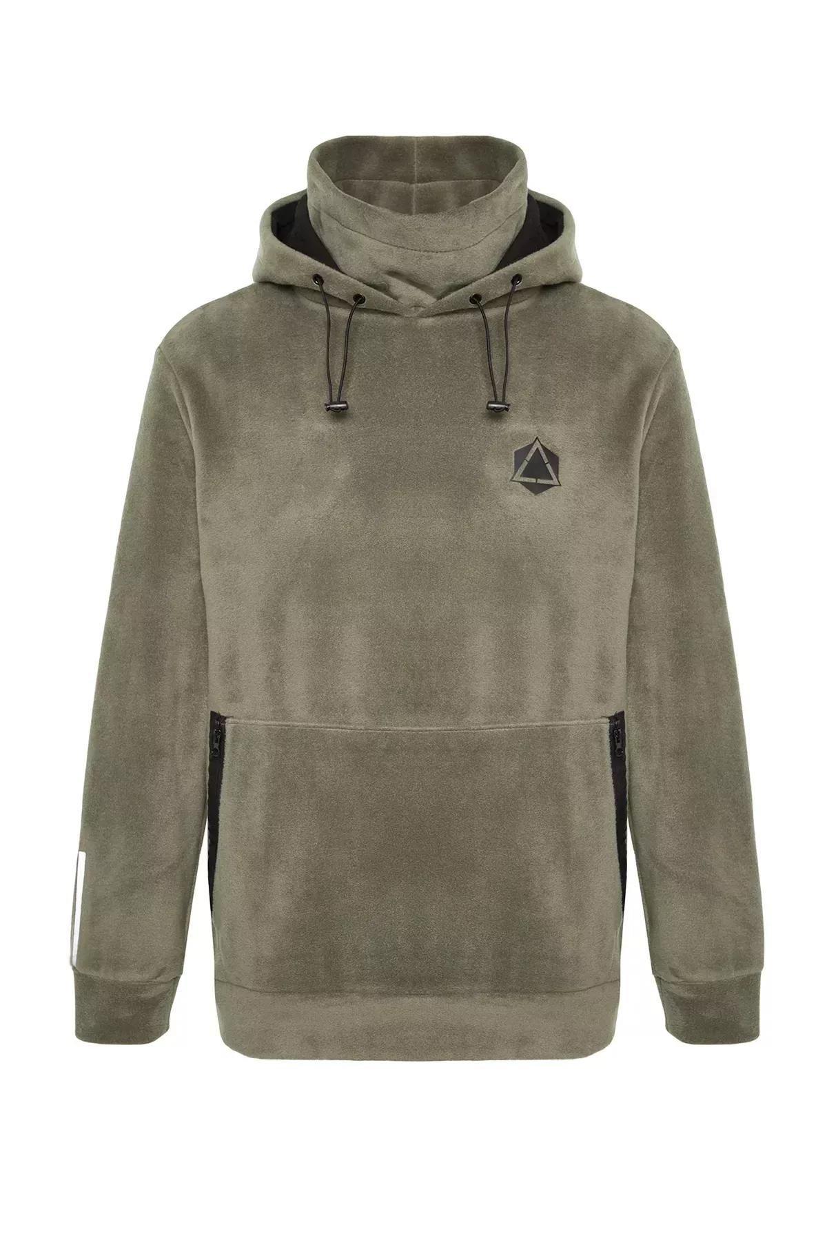 Brown Oversized Limited Edition Sweatshirt, Khaki, large image number 5