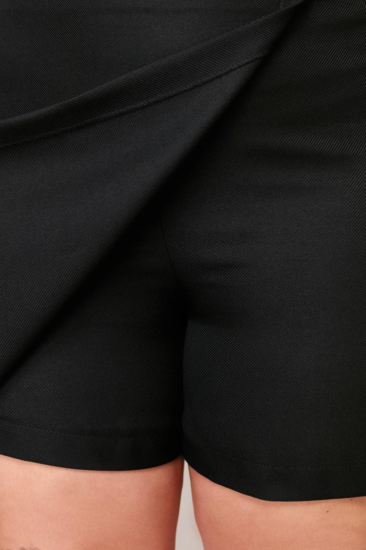 تنورة سادة للمقاسات الكبيرة، أسود, , large image number 5