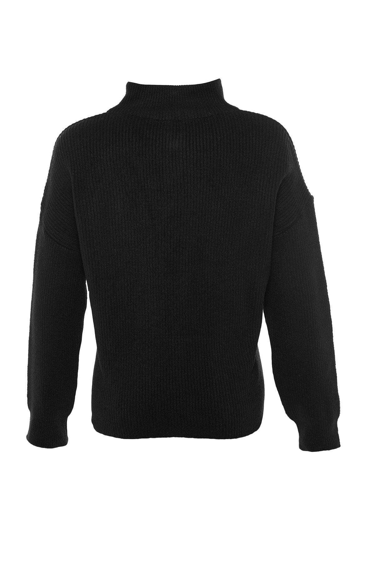 Black Acrylic Sweater, , large image number 6