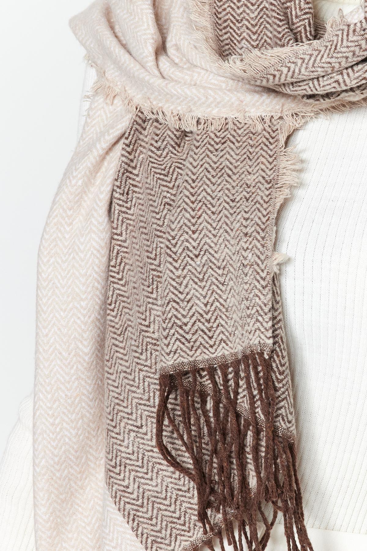 Beige Wo Soft-Textured Scarf, , large image number 2