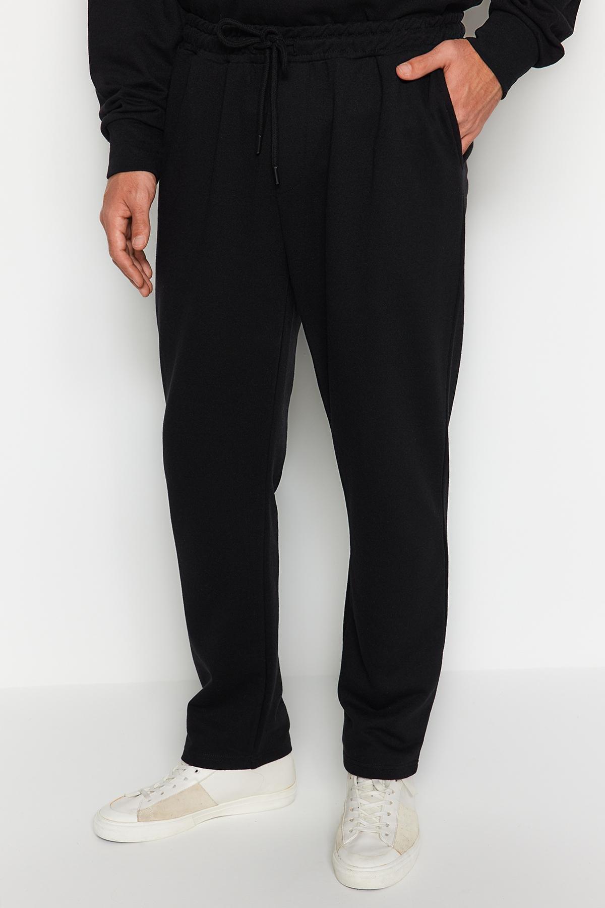 Black Printed Knitted Pyjamas Set, , large image number 6