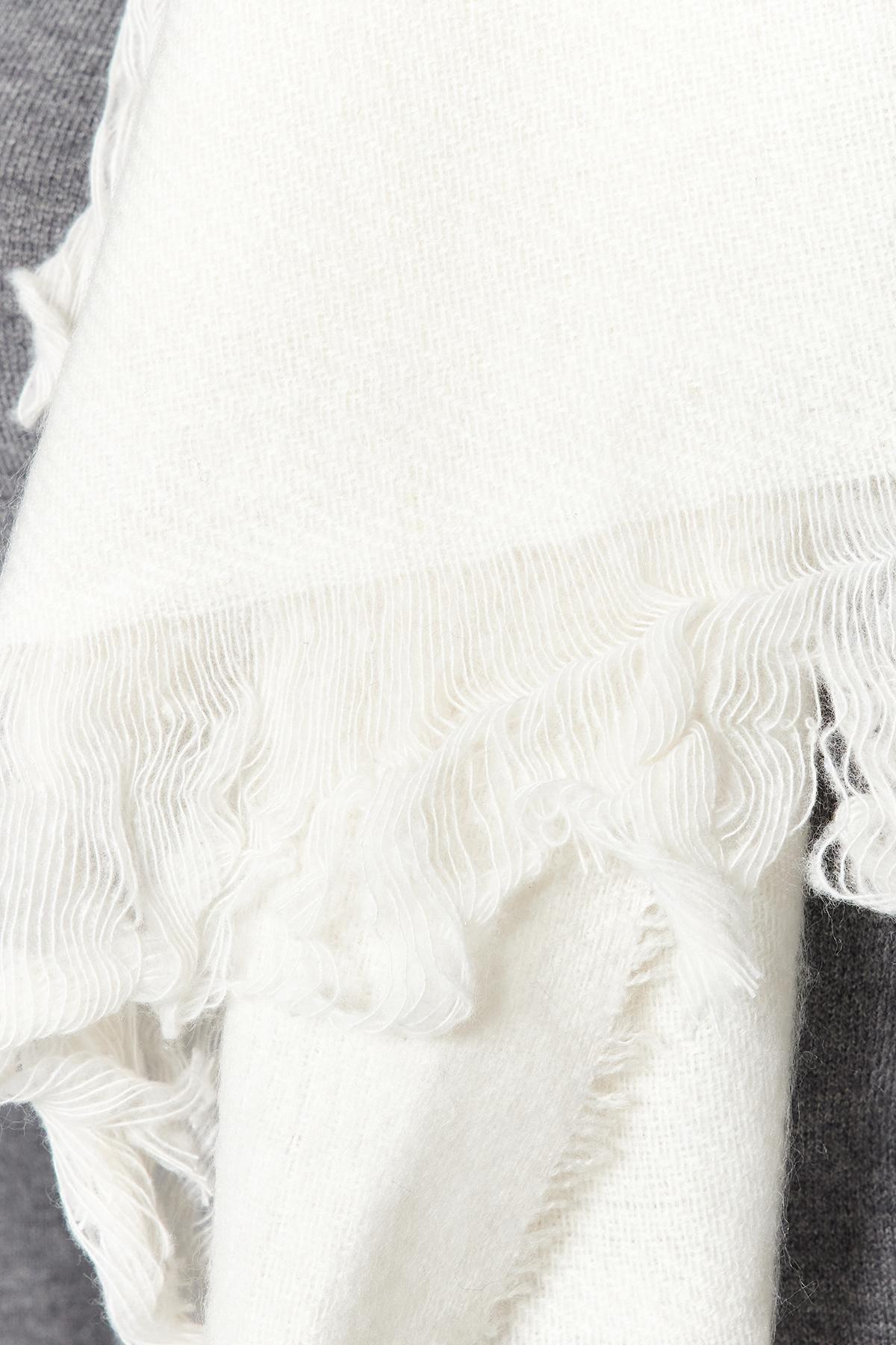 Cream Soft Textured Scarf, Ecru, large image number 3