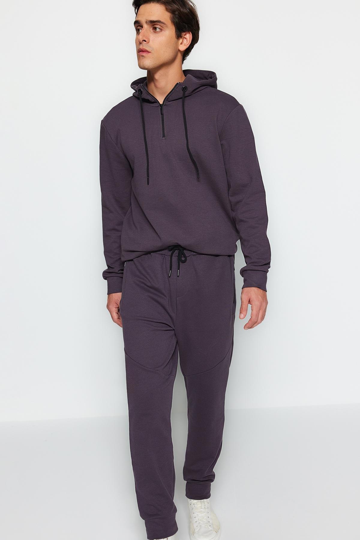 Trendyol - Grey Limited Edition Zippered Sweatpants