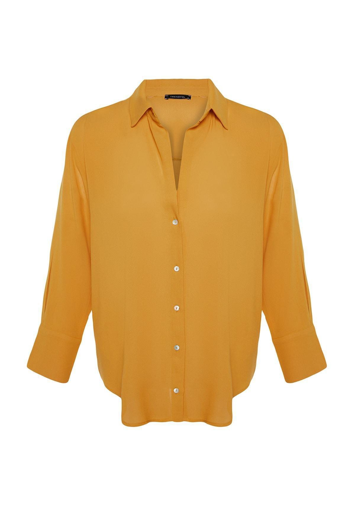 Trendyol - Brown Woven Shirt