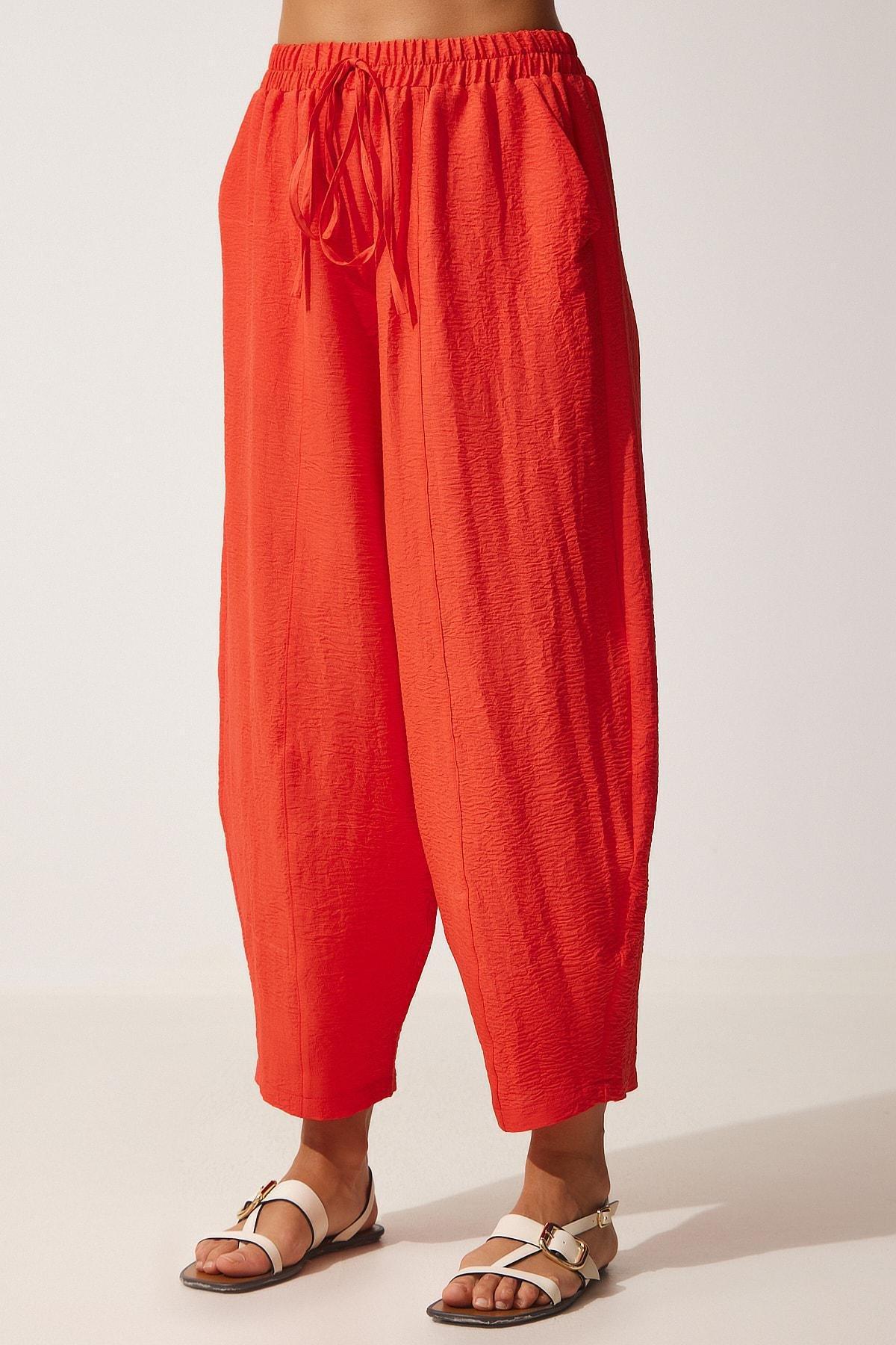 Orange Blossom Pocketed Trousers <br>, , large image number 3