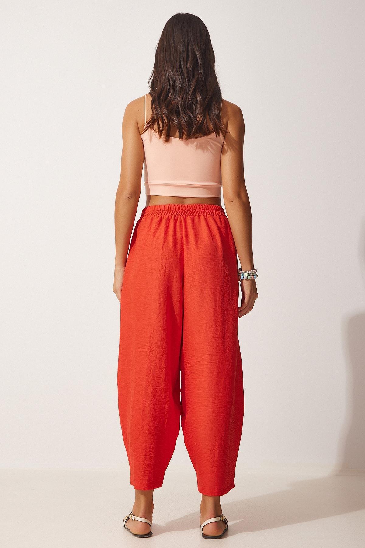 Orange Blossom Pocketed Trousers <br>, , large image number 4