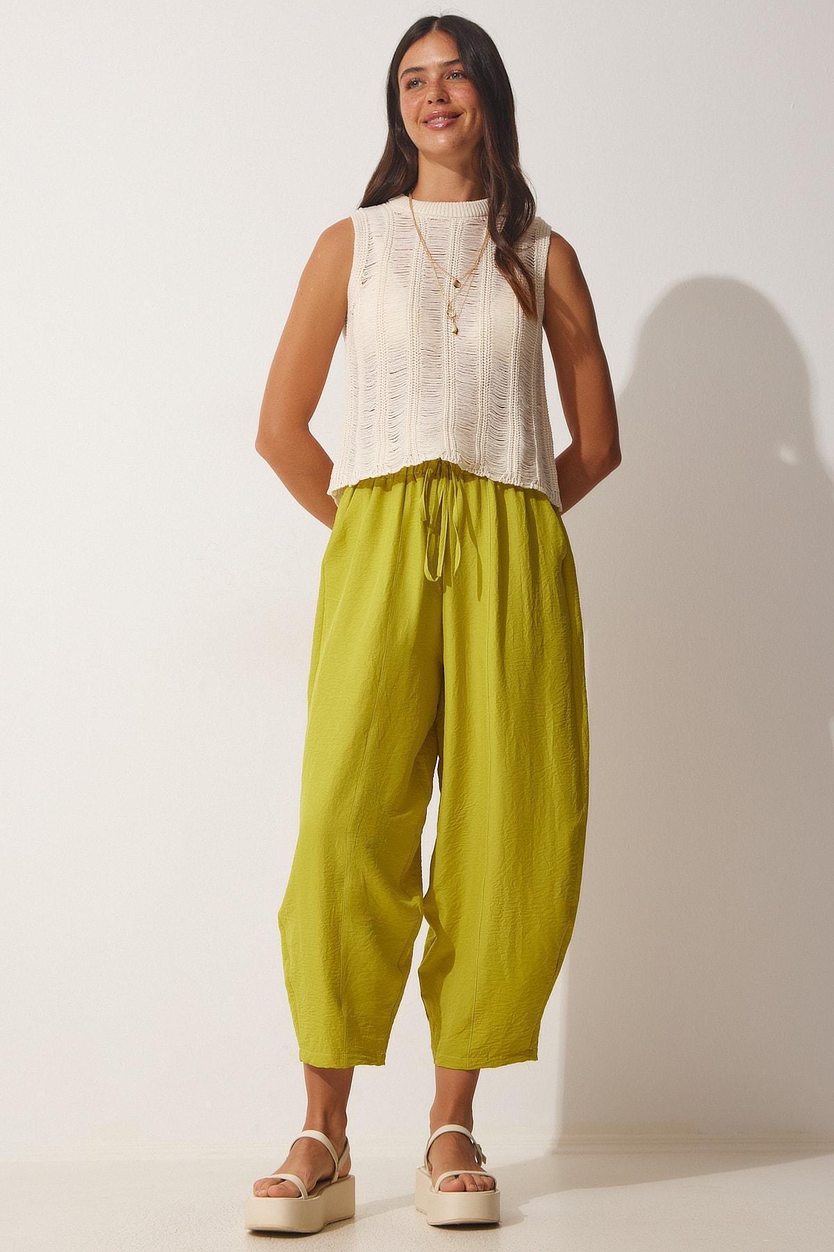 Cream Ripped Detailed Cropped Knitwear Blouse, Cream, large image number 2