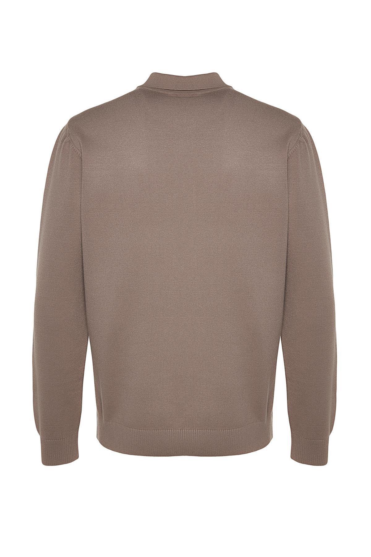 Trendyol - Brown Limited Edition Basic Knitwear Sweater.